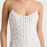 Faithfull - Pau Dress Blossom Egg Shell Powder Blue