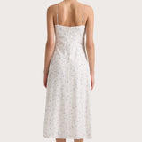 Faithfull - Pau Dress Blossom Egg Shell Powder Blue