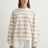 Posse - HUGO JUMPER - BEIGE IVORY STRIPE