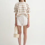 Posse - HUGO JUMPER - BEIGE IVORY STRIPE