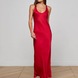 L'AGENCE - Akiya Satin Maxi Dress