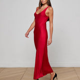 L'AGENCE - Akiya Satin Maxi Dress
