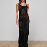 L'AGENCE - Christine Burnout Satin Dress