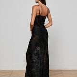 L'AGENCE - Christine Burnout Satin Dress