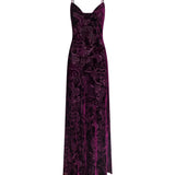 L'AGENCE - Christine Burnout Velvet Dress