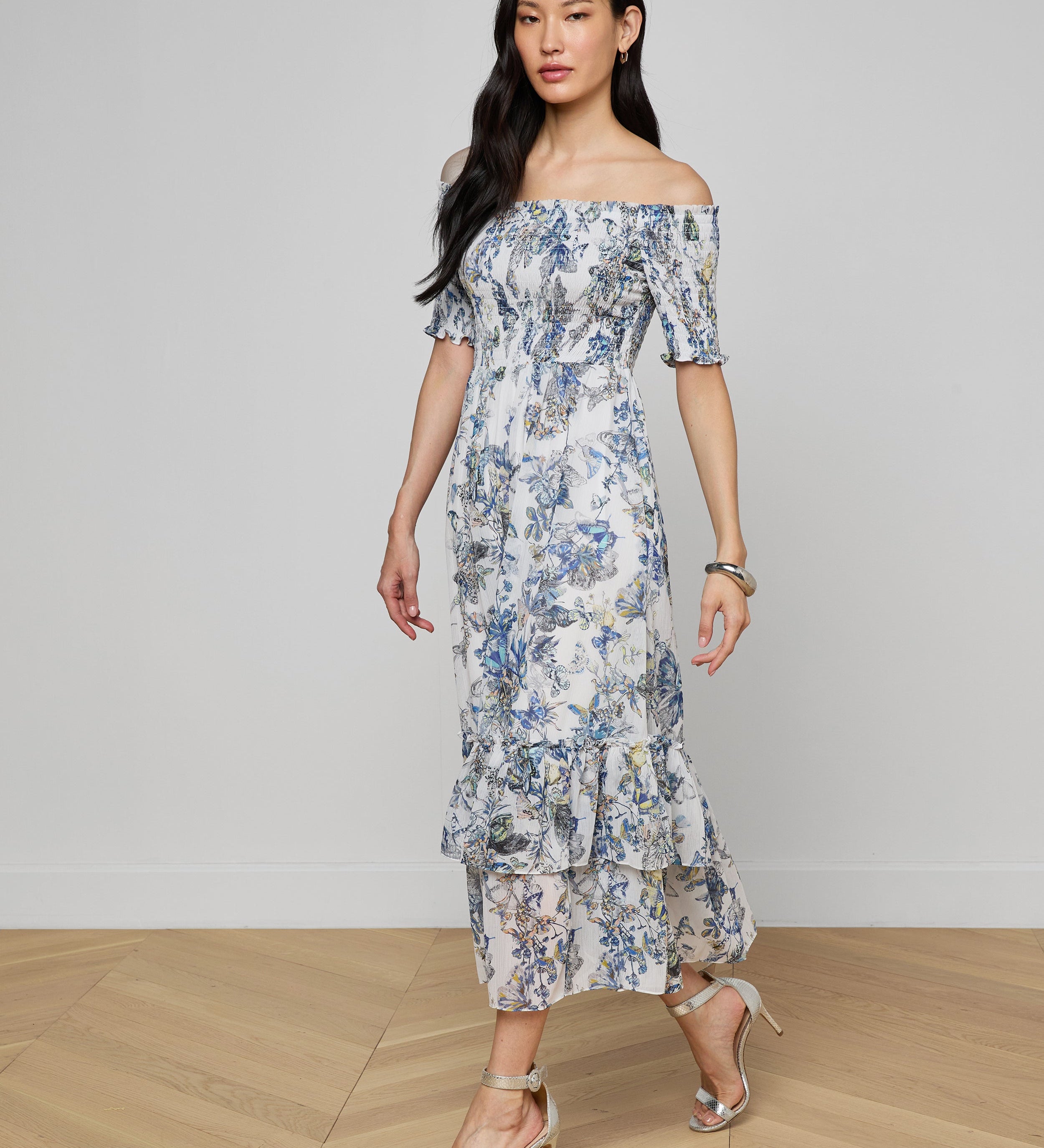 L'AGENCE - Oriel Off - Shoulder Dress