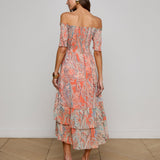 L'AGENCE - Oriel Off-The-Shoulder Dress