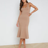 L'AGENCE - Bisous Flared Midi Dress