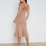 L'AGENCE - Bisous Flared Midi Dress