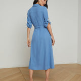L'AGENCE - Malika Linen-Blend Shirt Dress