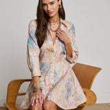 L'AGENCE - Meadow Mini Shirt Dress