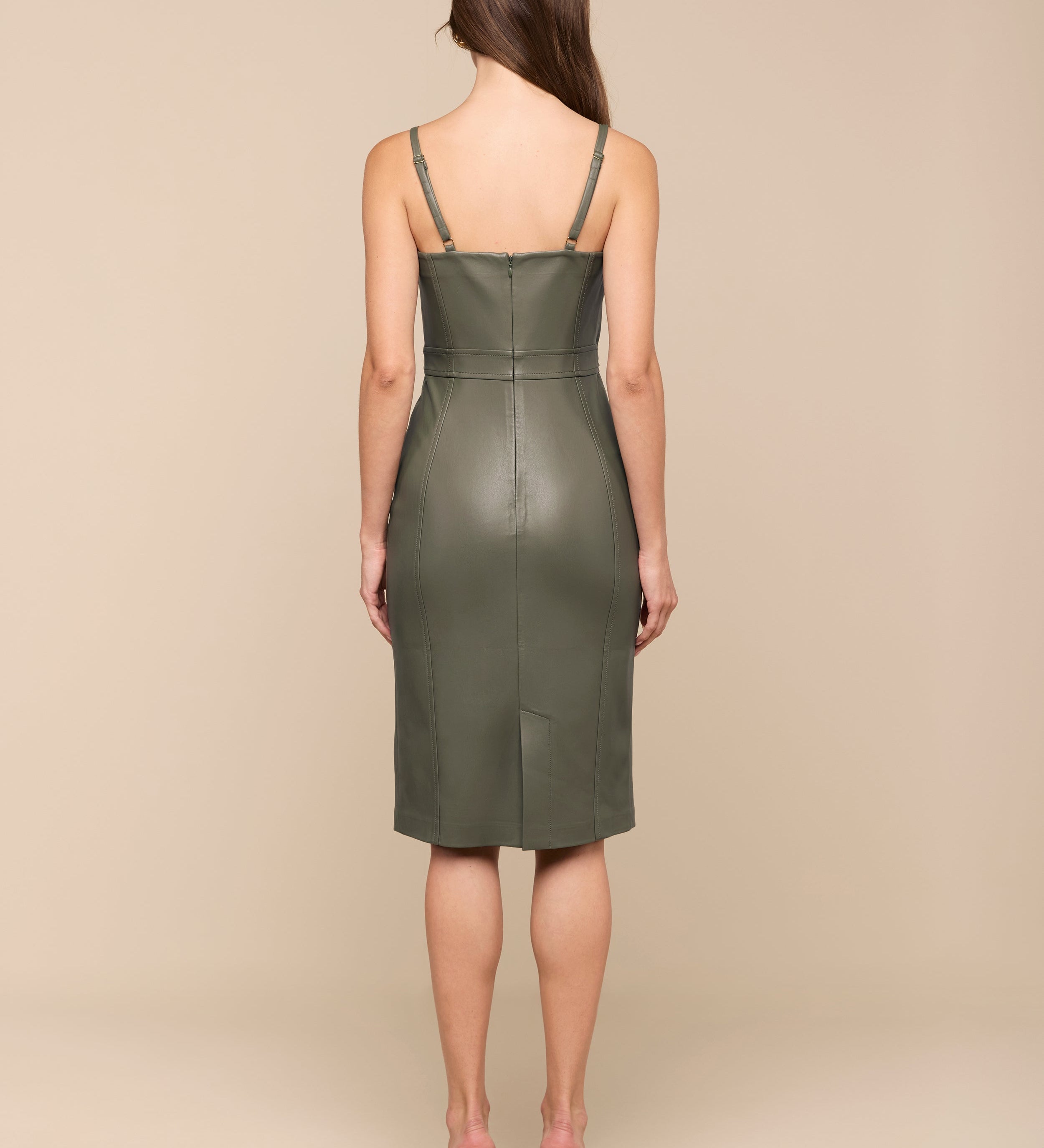 L'AGENCE - Halia Vegan Leather Dress
