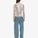 Christopher Esber - Opaline Sequin Long Sleeve Polo