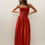Faithfull - Araceli Maxi Dress Dusty Tomato