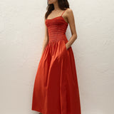 Faithfull - Araceli Maxi Dress Dusty Tomato