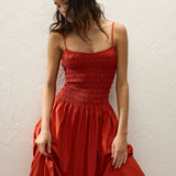 Faithfull - Araceli Maxi Dress Dusty Tomato