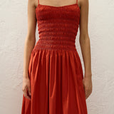 Faithfull - Araceli Maxi Dress Dusty Tomato