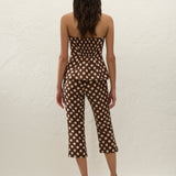 Faithfull - Valeria Capri Pant Cioccolato Dot