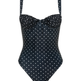 Faithfull - Dinard One Piece Lola Polka Dot Black Cream