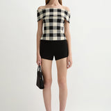 Posse - PIPPA STRAPLESS TOP - HERITAGE PLAID