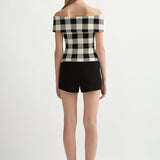 Posse - PIPPA STRAPLESS TOP - HERITAGE PLAID