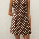 Faithfull - Lydie Mini Dress Cioccolato Dot