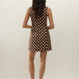 Faithfull - Lydie Mini Dress Cioccolato Dot