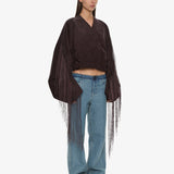Christopher Esber - Corduroy Cocoon Fringed Jacket