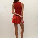 Faithfull - Maria Mini Dress Dusty Tomato