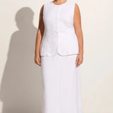 Faithfull - Domenico Vest White - Final Sale