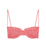 Faithfull - Esterel Bikini Top Gingham Red - Final Sale