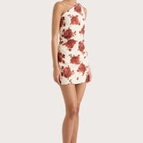 Faithfull - Marga Mini Dress Cecile Floral Garnet - Final Sale