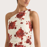 Faithfull - Marga Mini Dress Cecile Floral Garnet - Final Sale