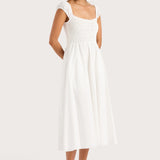 Faithfull - Lene Midi Dress White - Final Sale