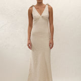 Faithfull - Solana Maxi Dress Lola Polka Dot Cream Black
