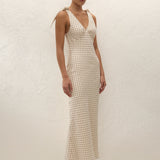 Faithfull - Solana Maxi Dress Lola Polka Dot Cream Black
