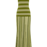 Faithfull - Esenia Knit Dress Ombre Stripe Macro Juniper