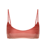 Faithfull - Orla Bikini Top Accordion Stripe Amber Fawn - Final Sale