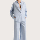 Faithfull - Freja Pant Blue Pinstripe - Final Sale