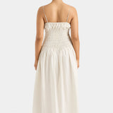 Faithfull - Aya String Maxi Dress Cream Pinstripe - Final Sale