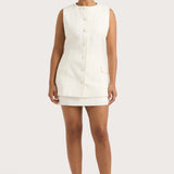 Faithfull - Jane Vest White - Final Sale