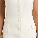 Faithfull - Jane Vest White - Final Sale