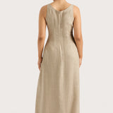 Faithfull - Sanne Midi Dress Oatmeal - Final Sale