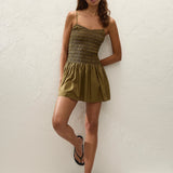 Faithfull - Araceli Mini Dress Olive