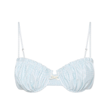 Faithfull - Moana Bikini Top Gingham Sky Blue