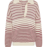 Faithfull - Harlow Polo Scandi Stripe Red Cream