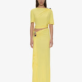 Christopher Esber - Orica Crystal Cascade Jersey Skirt