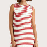 Faithfull - Kelly Mini Dress Breton Stripe Red - Final Sale