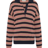 Faithfull - Harlow Oversized Polo Cila Stripe Navy