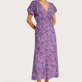 Faithfull - Bellavista Midi Dress Meander Micro Purple